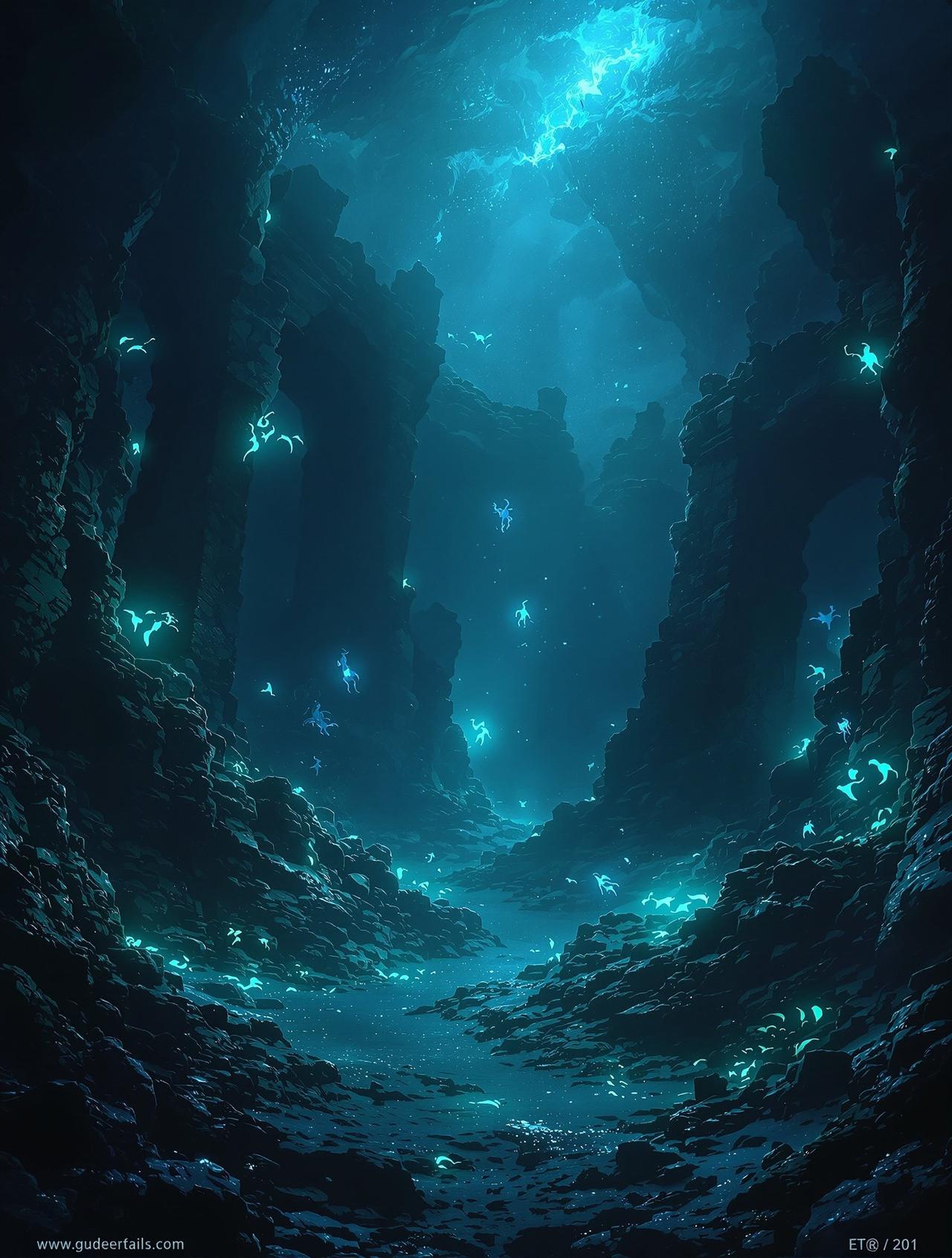 叶子影视作品《深海探秘》海报,科幻冒险题材,2025年出品
